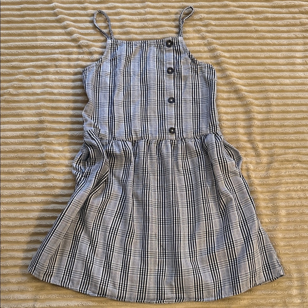 Abercrombie Kids Black and White Plaid Dress